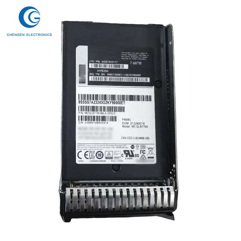 U.2 Nvme Ssd 7.68Tb - Penjualan Panas 4Xb7A10177 7.68Tb Pci Express