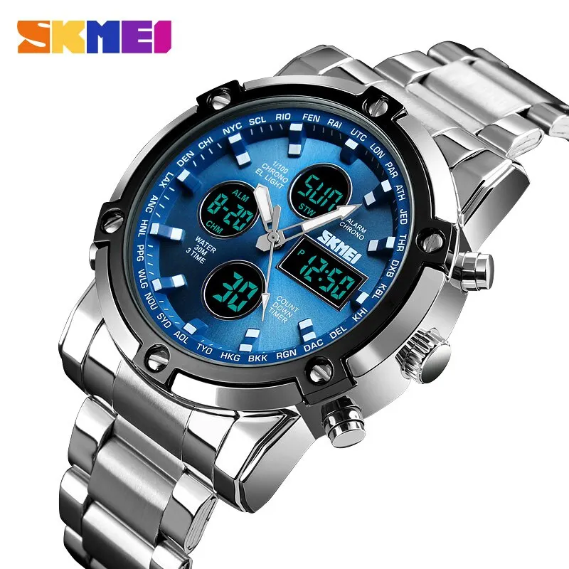 Gold 6138 - Jam Tangan Digital Skmei 1389 dengan