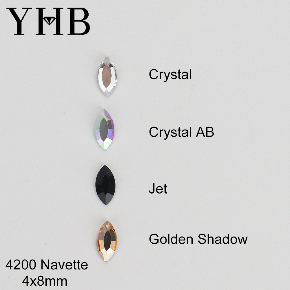Platinum 8280 - Kristal Glitter YHB, Kristal Strass Flatback