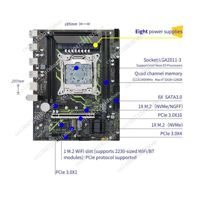 Set Kombinasi PC Desktop Matx  - E5 2699 V4 ulasan dan harga