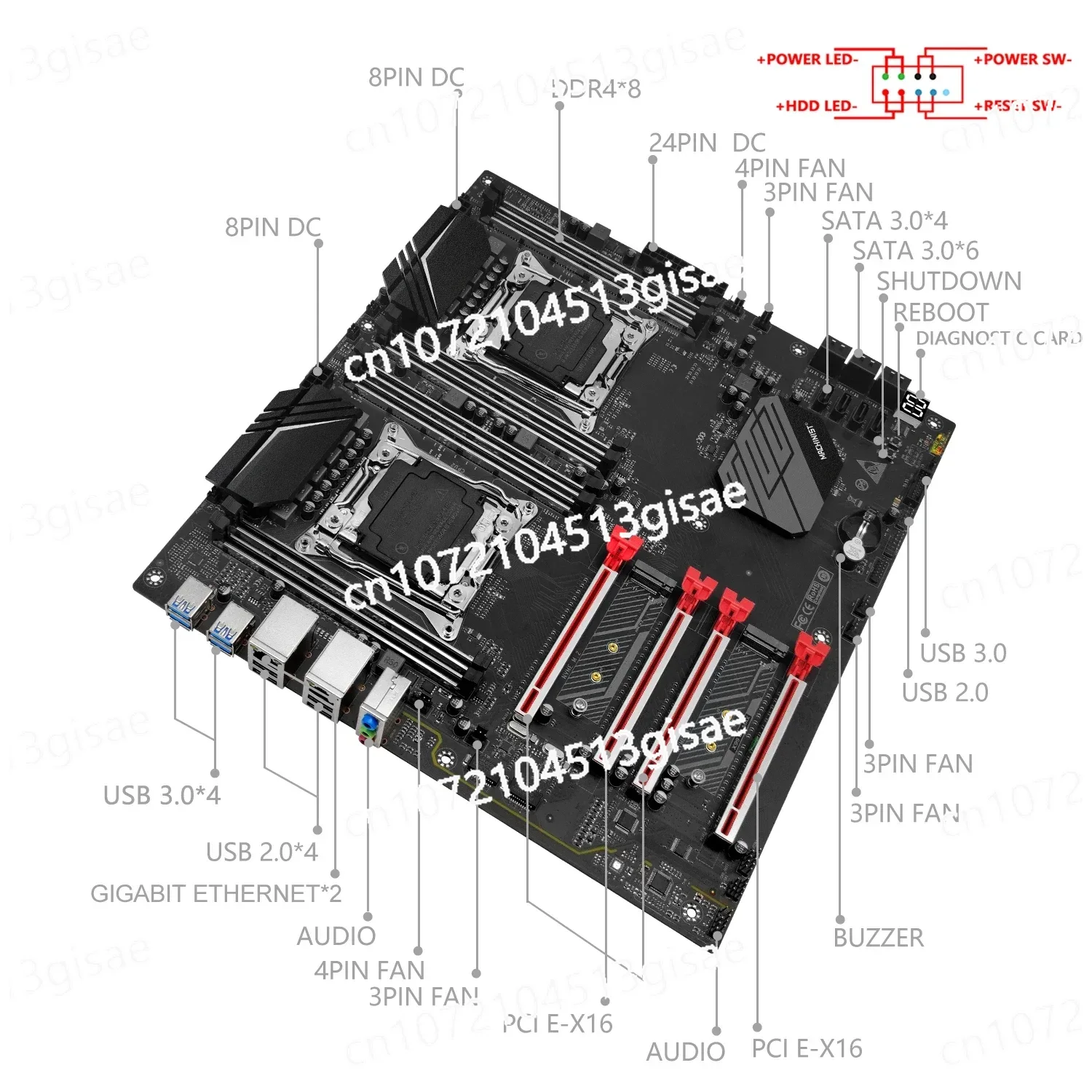 Paket Papan Utama Mechanic X99 - E5 2699 V4 ulasan dan harga