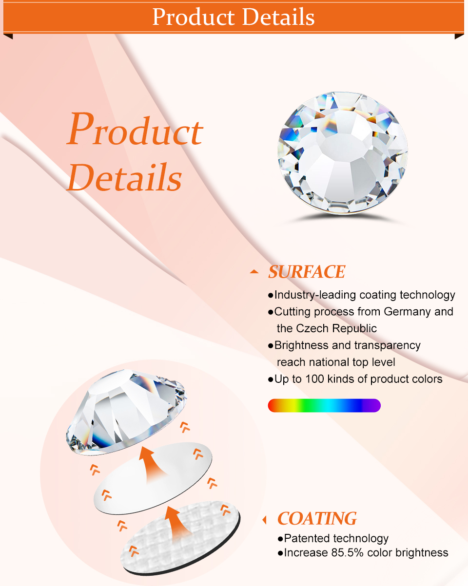 Kristal Glitter YHB Strass Fla - Platinum 8280 ulasan dan harga