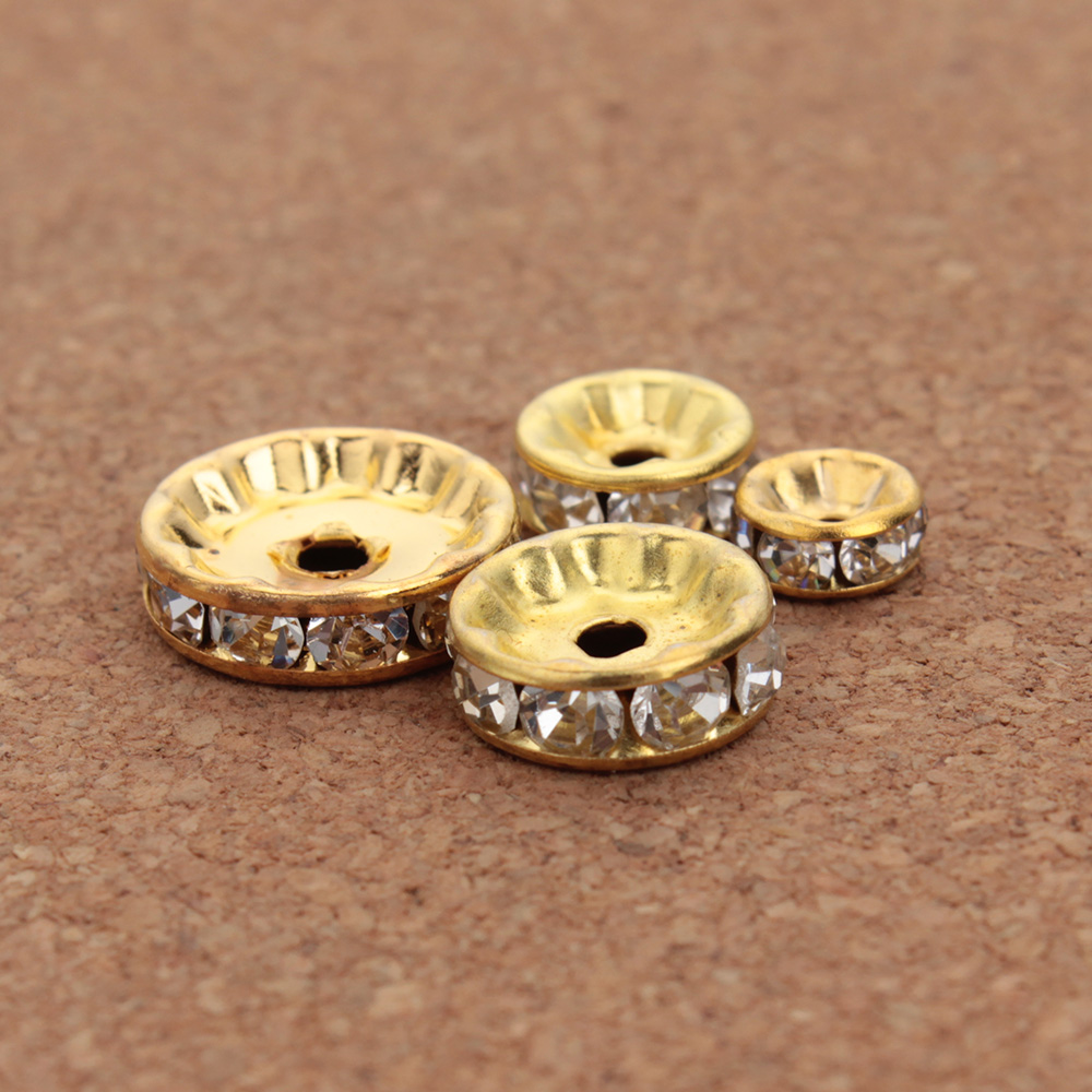 50Pcs 4 6 8 10 12Mm Berlian Im - Gold 6138 ulasan dan harga